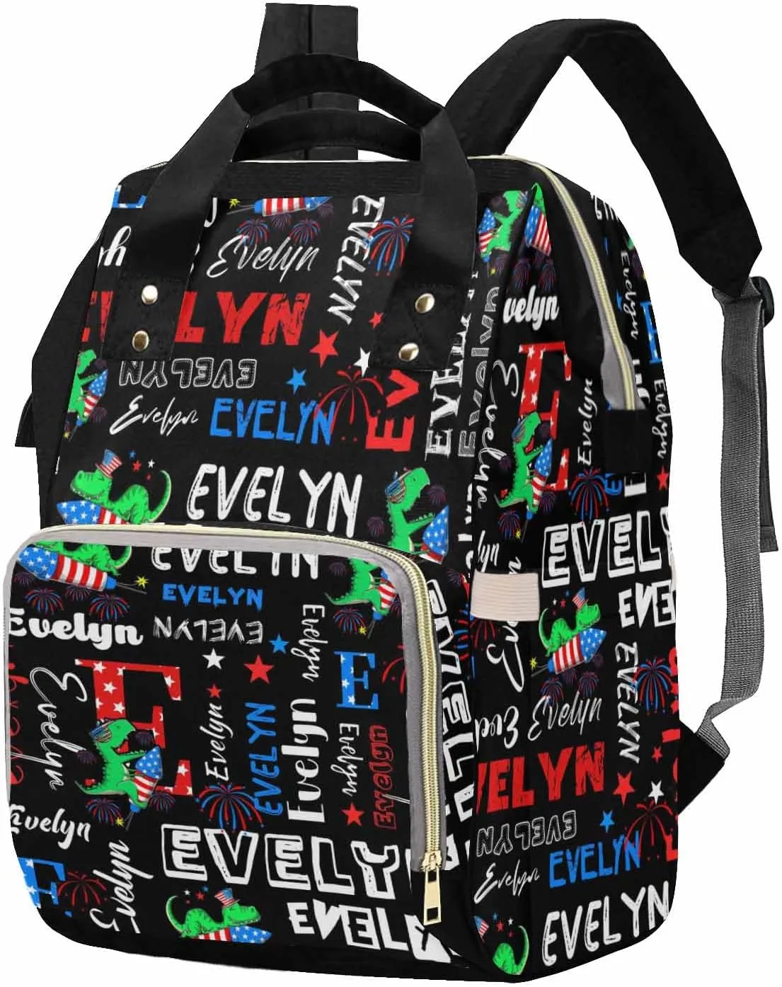 Customized Diaper Bags For Baby Customized Diaper Backpack for Holiday Travel Casual Daypack Personalized Diaper Bags For Baby Hiking Bag