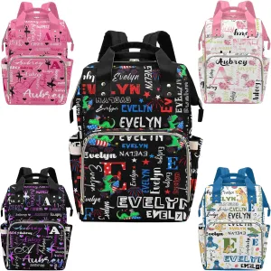 Customized Diaper Bags For Baby Customized Diaper Backpack for Holiday Travel Casual Daypack Personalized Diaper Bags For Baby Hiking Bag