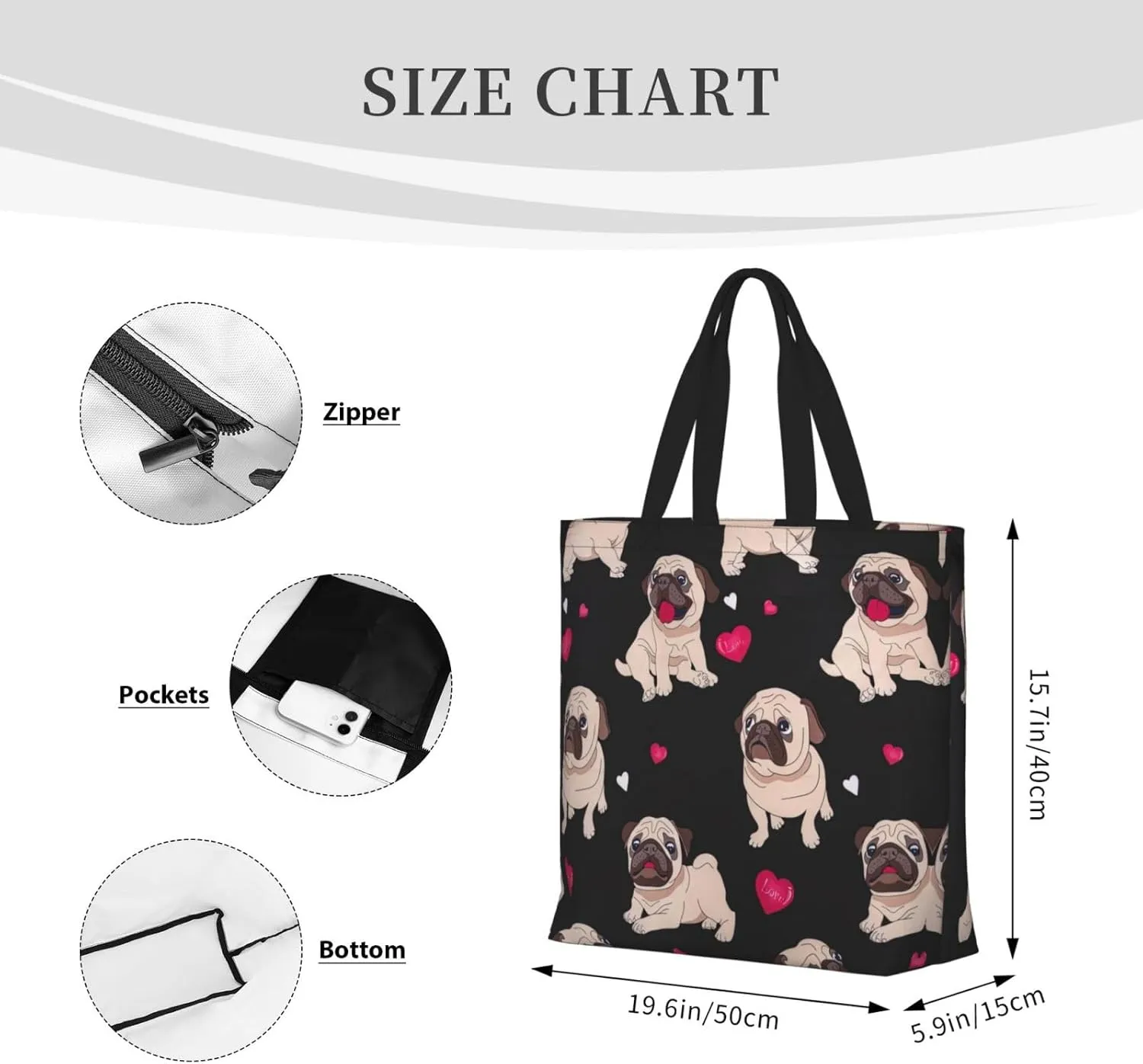 Cute Horse Print Fashion Tote Bag,Travel Handbag For Women, Hobo Bags, Work Shoulder Bags Crossbody Bag