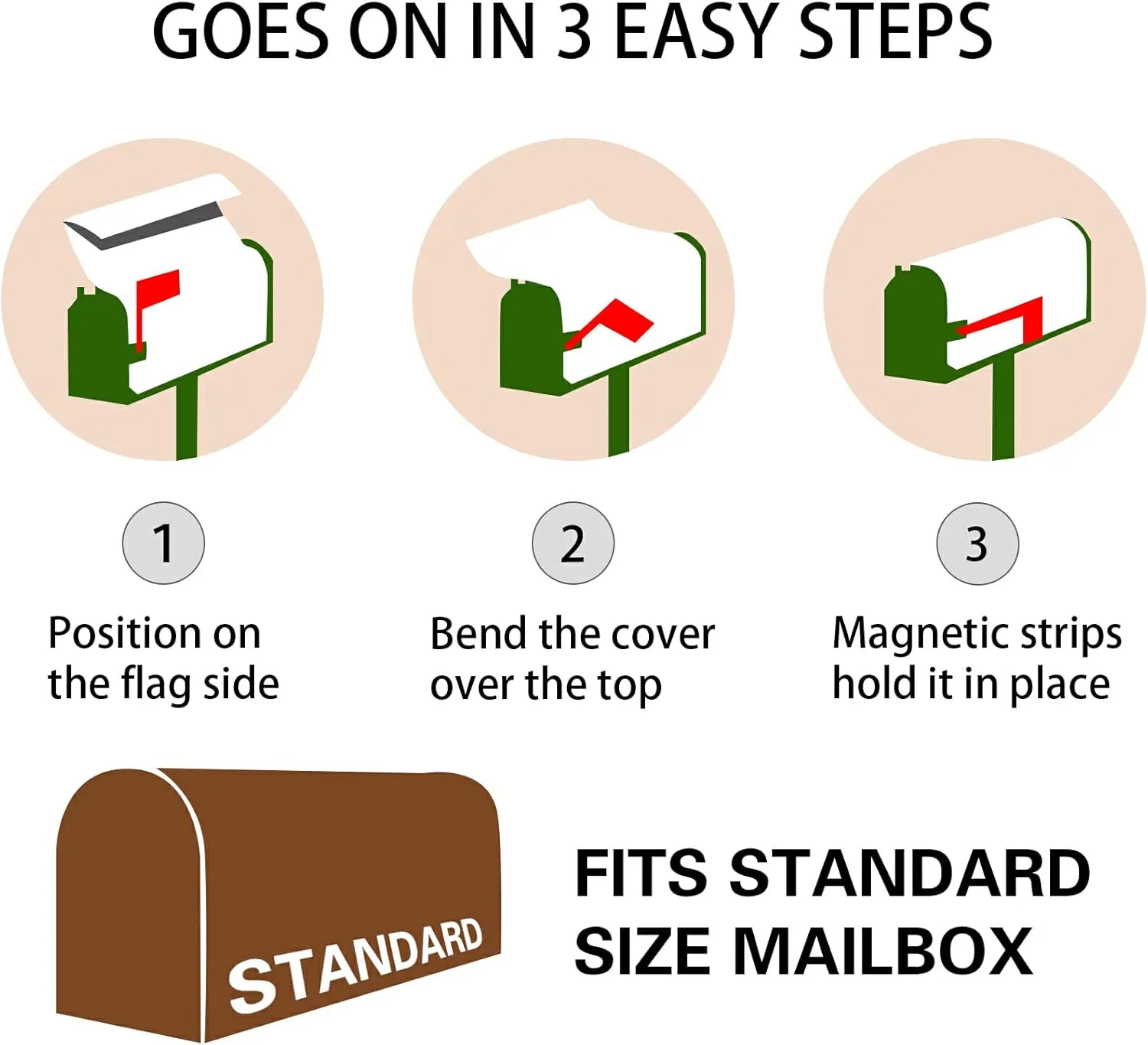 Cute Sleepy Gnome Mailbox Cover Light Starts Candle Magnetic Post Box Wrap PVC Standard Size 21" x 18" Letterbox Cover Decorative for Garden Yard Decor Mail Box Waterproof