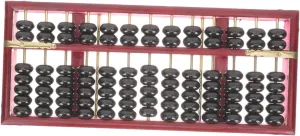 DECHOUS Wooden Abacus Math Tool 7 Beads Arithmetic Abacus for Boys and Girls School Supplies
