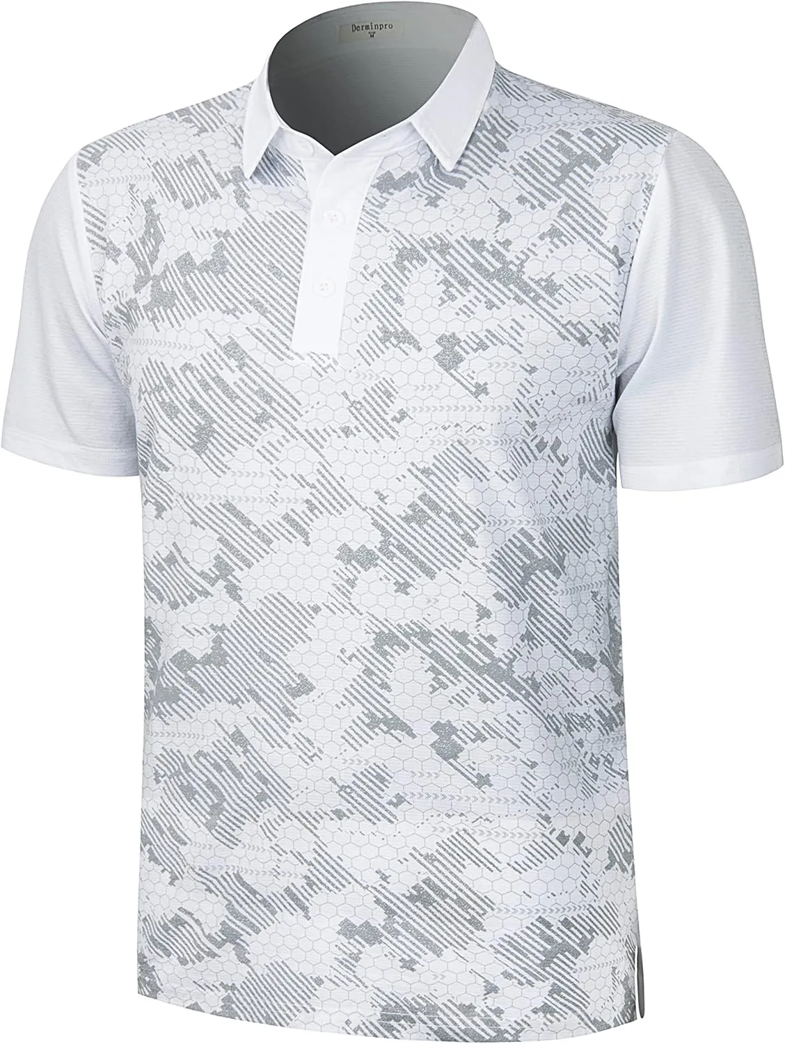 Derminpro Men's Lightweight Golf Polo Shirts Short/Long Sleeve Quick Dry Performance T-Shirts