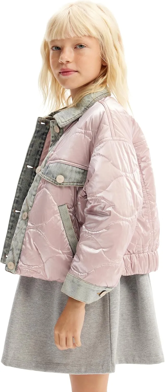 Desigual Little Girl's Iridescent Patchwork Jacket