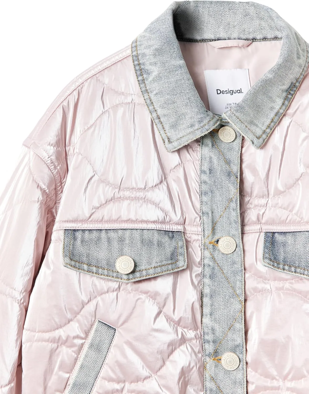 Desigual Little Girl's Iridescent Patchwork Jacket