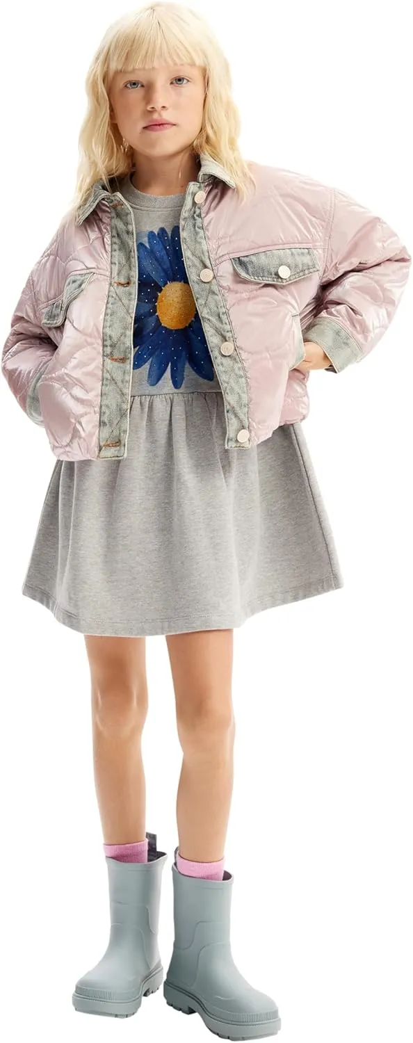 Desigual Little Girl's Iridescent Patchwork Jacket