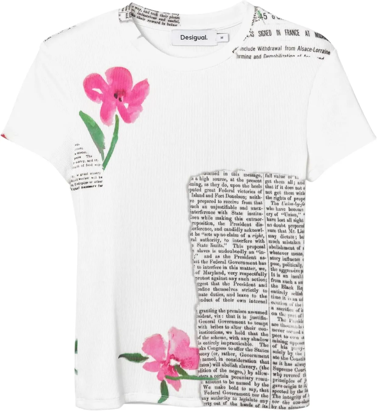 Desigual Women's Woman Knit T-Shirt Short Sleeve