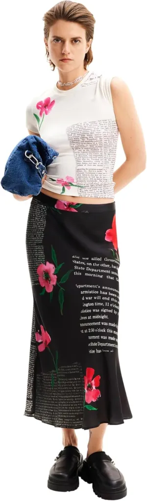 Desigual Women's Woman Knit T-Shirt Short Sleeve