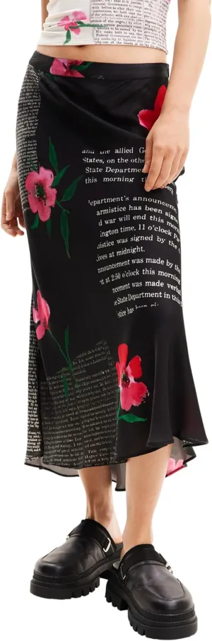 Desigual Women's Woman Woven Skirt Long