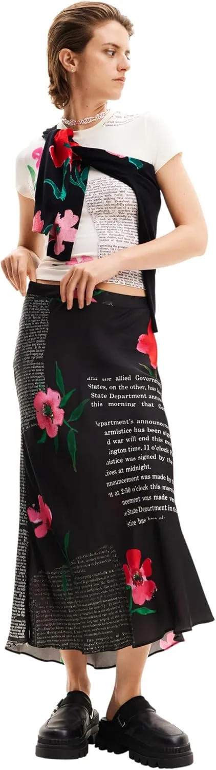 Desigual Women's Woman Woven Skirt Long