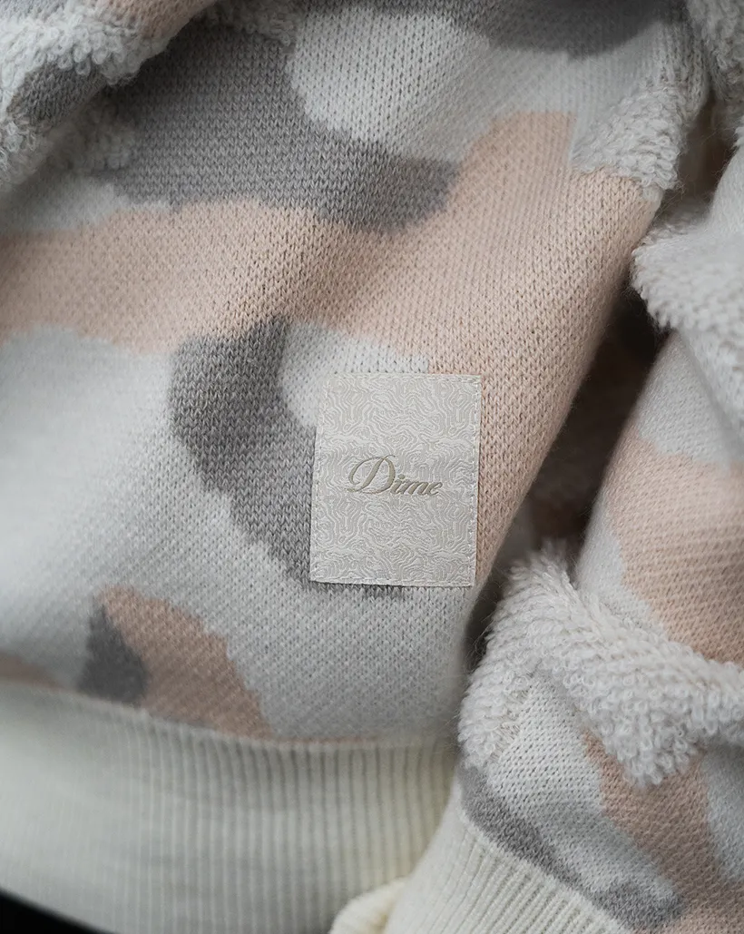 Dime Camo Chenille Knit - Arctic