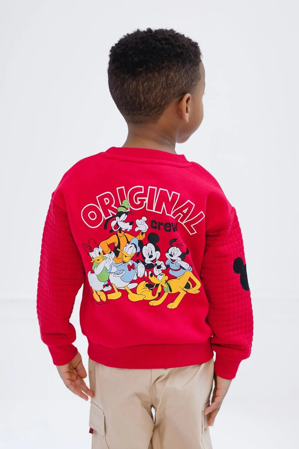 Disney Junior Fleece Sweatshirt and Twill Jogger Pants Outfit Set Toddler to Big Kid Sizes (2T - 14-16)