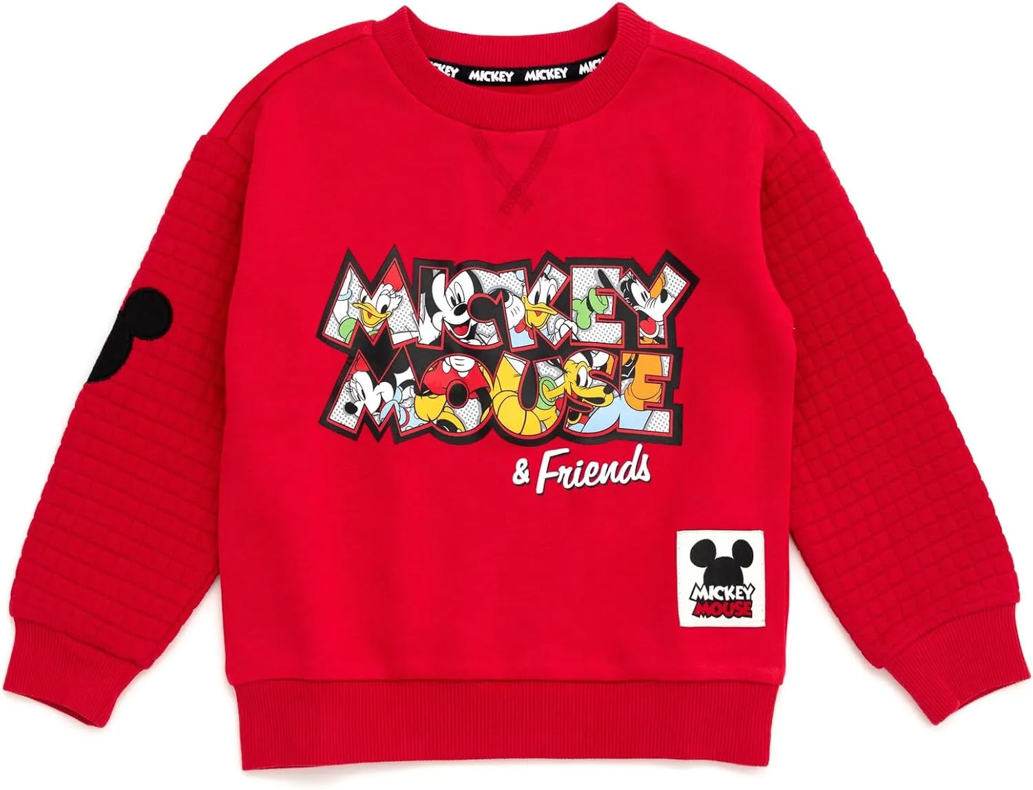 Disney Junior Fleece Sweatshirt and Twill Jogger Pants Outfit Set Toddler to Big Kid Sizes (2T - 14-16)