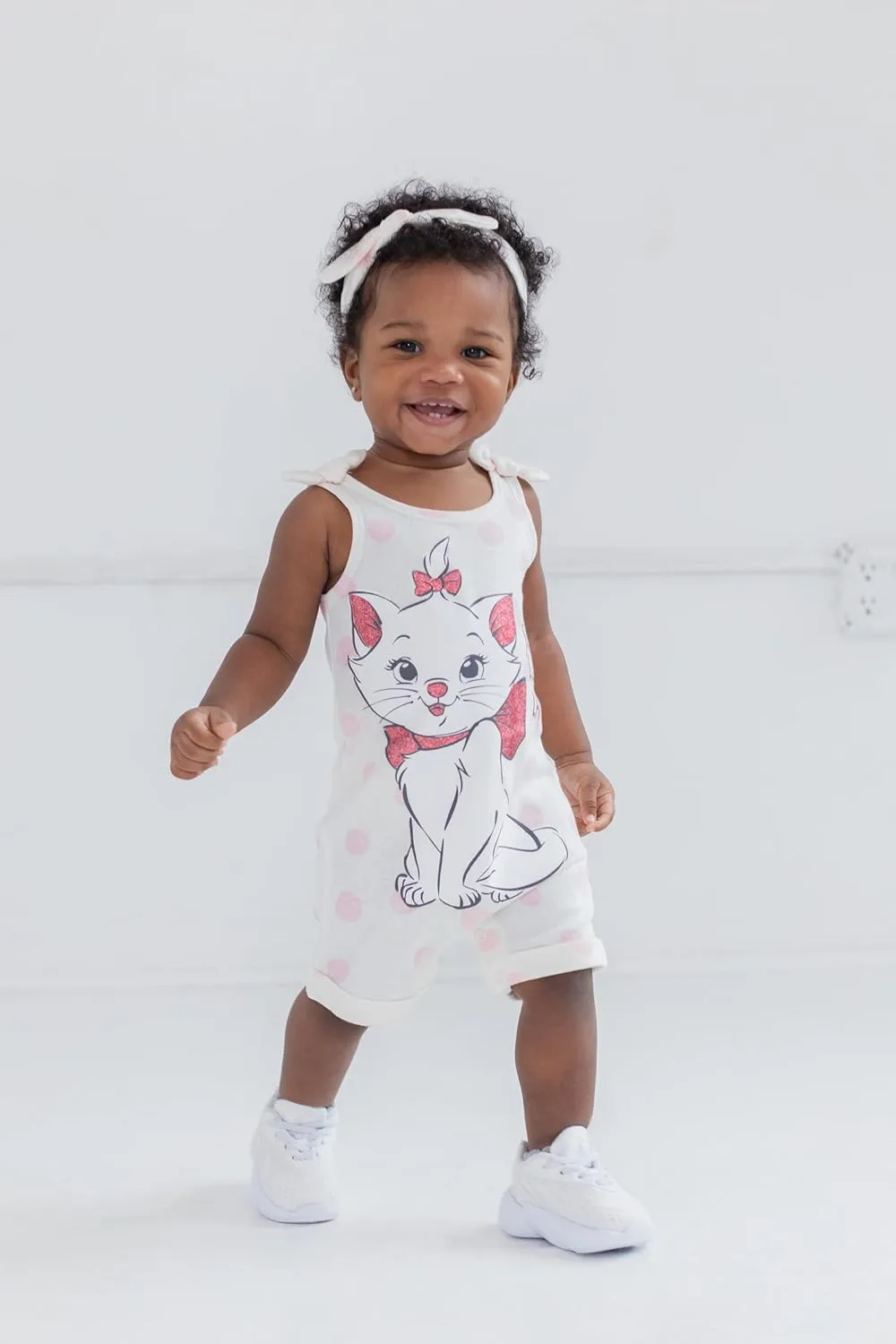 Disney Minnie Mouse Winnie the Pooh Lion King Lilo & Stitch Simba Romper and Headband Newborn to Toddler