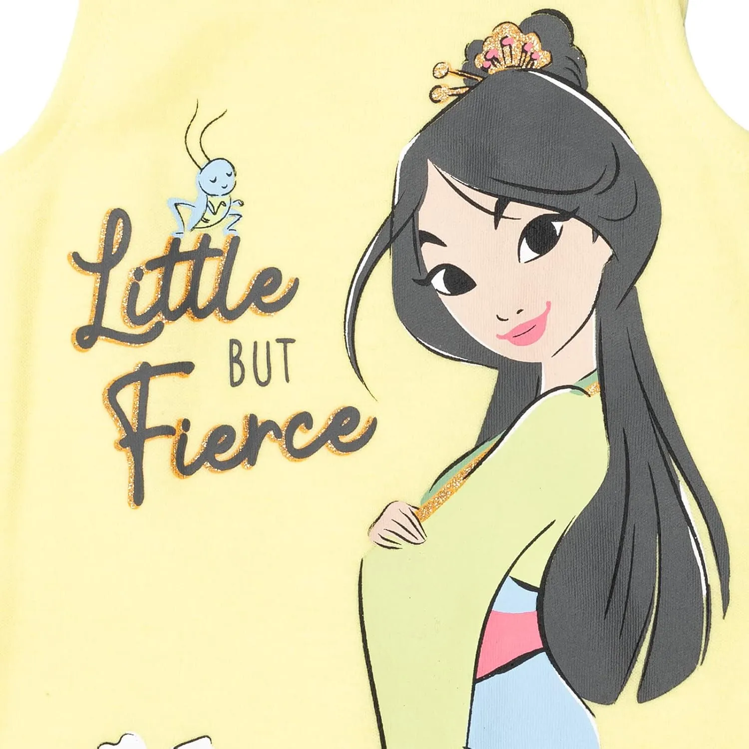 Disney Princess Rapunzel Ariel Belle Jasmine Aurora Baby Girls Snap Romper and Headband Newborn to Toddler