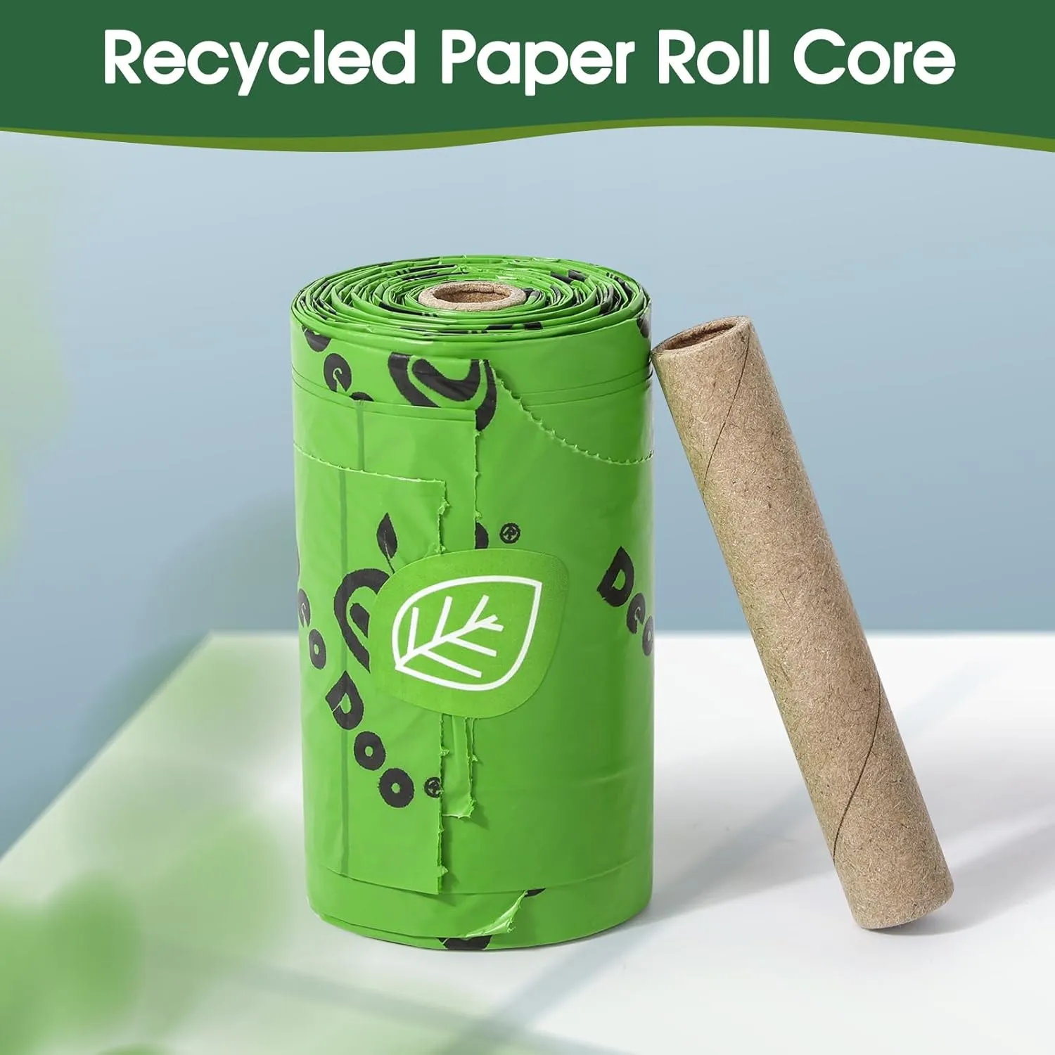 Dog Poop Bags with Handles 20 Rolls 240 Counts Big Sizes Leak Proof and Extra Thick Waste Bags Refill Rolls for Walking Medium Large Dogs Cats Litter Unscented