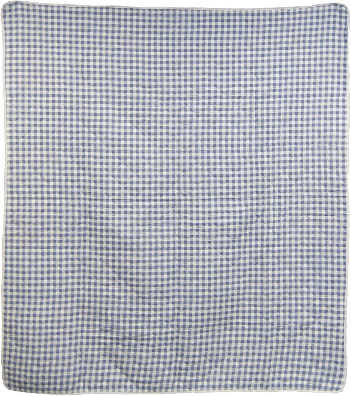 Donna Sharp Stars & Stripes Cotton Quilted Throw/Blanket. Includes a 50" x 60" Quilted Pieced Throw. Machine Washable - Perfect for Americana Rustic Decor
