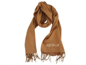 Embroidered Personalised Short Scarf Embroidery Custom, Monogrammed Gifts for Her Scarf Personalised Scarves For Women Valentine Gifts