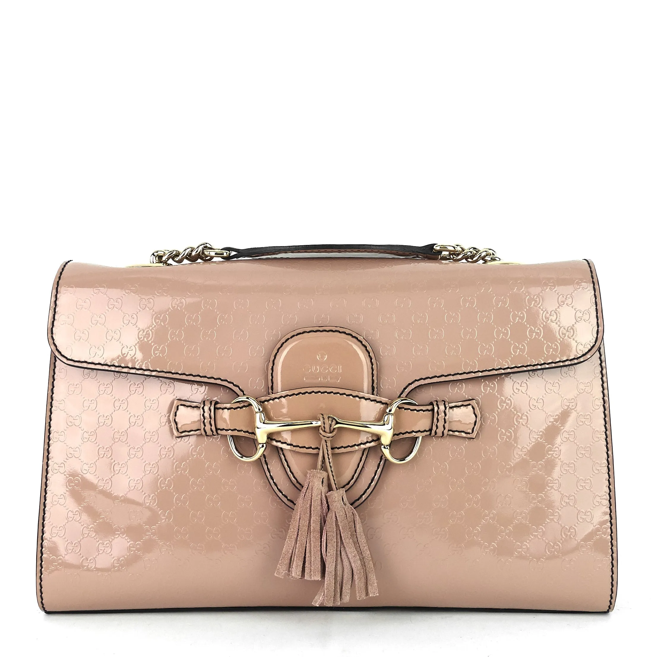 Emily Micro Guccissima Patent Leather Bag