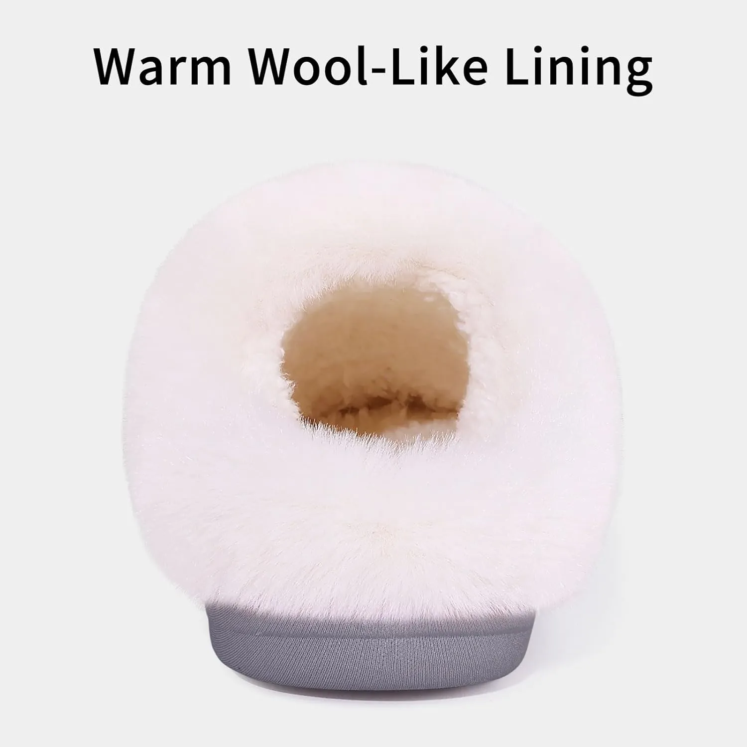 Evshine Warm Knit House Slippers for Women Comfy Wool-Like Lined Chenille Slippers with Memory Foam and Indoor Outdoor Soles