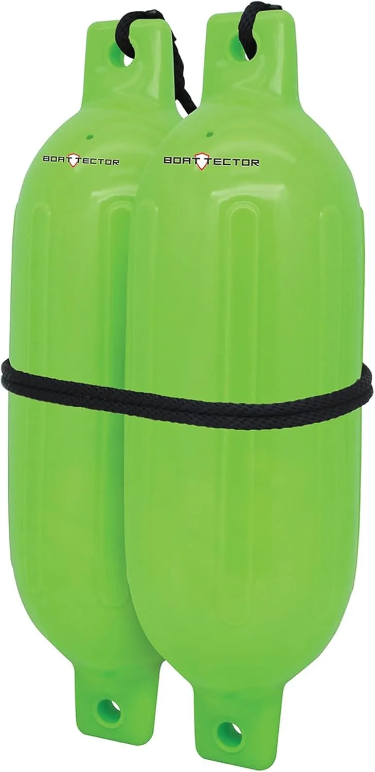 Extreme Max 3006.7602 BoatTector Inflatable Fender Value 2-Pack - 6.5" x 22", Neon Green