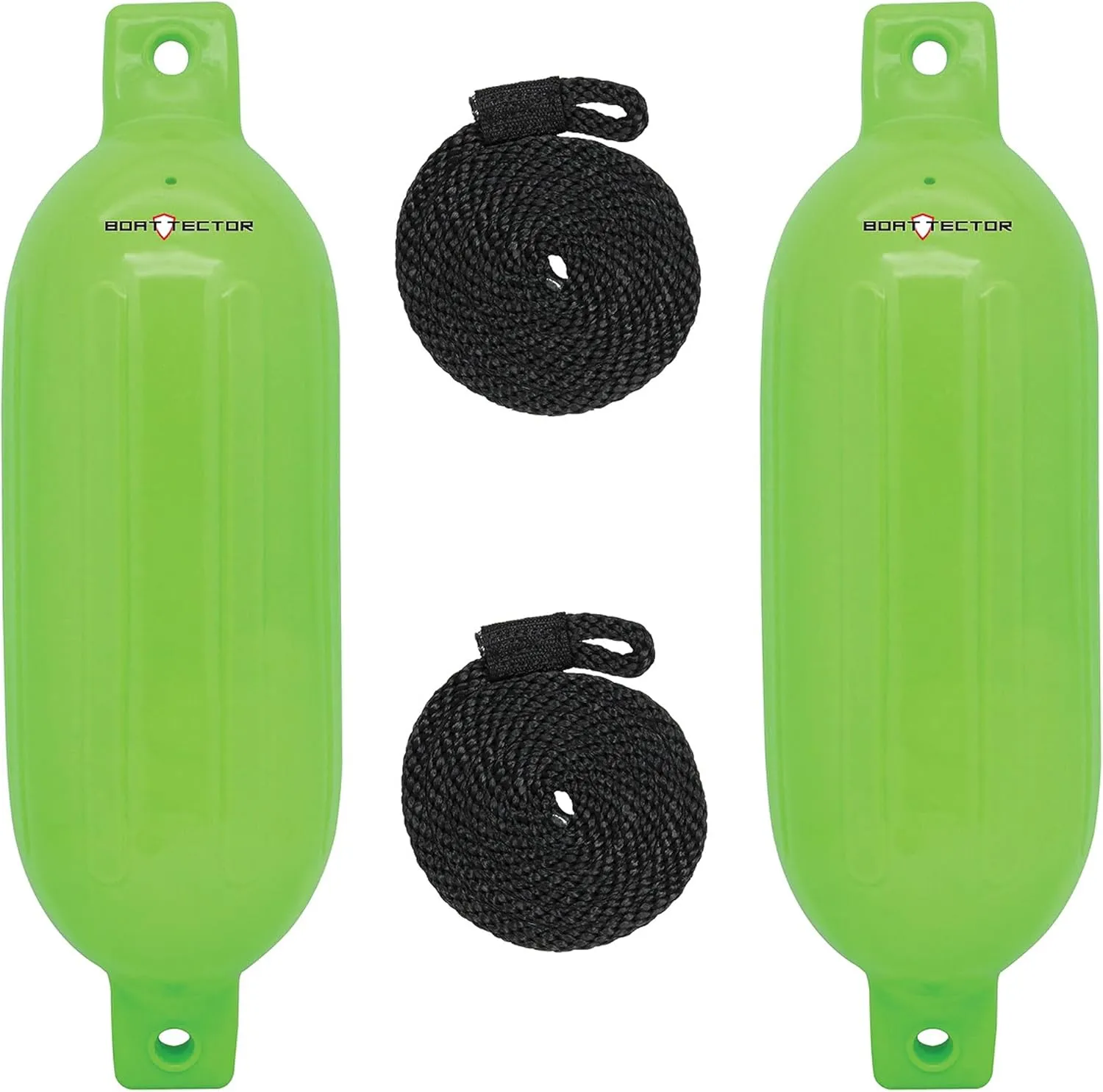 Extreme Max 3006.7602 BoatTector Inflatable Fender Value 2-Pack - 6.5" x 22", Neon Green