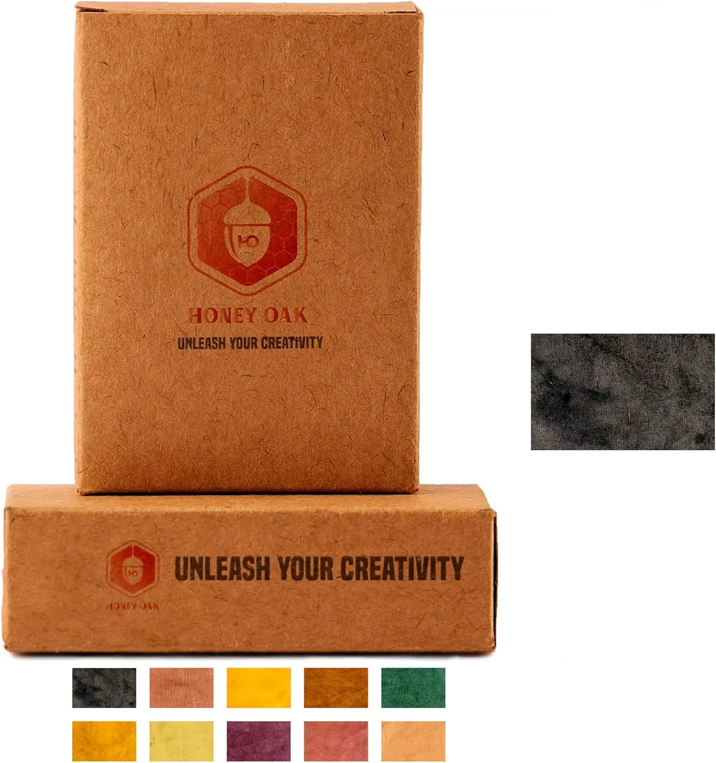 Fabric Dye with Natural Extract Colors | Ideal for Coloring Clothes Scarves Bags Bandanas | DIY Art & Craft Set for Kids and Adults | Painting Party Supplies (Grey)