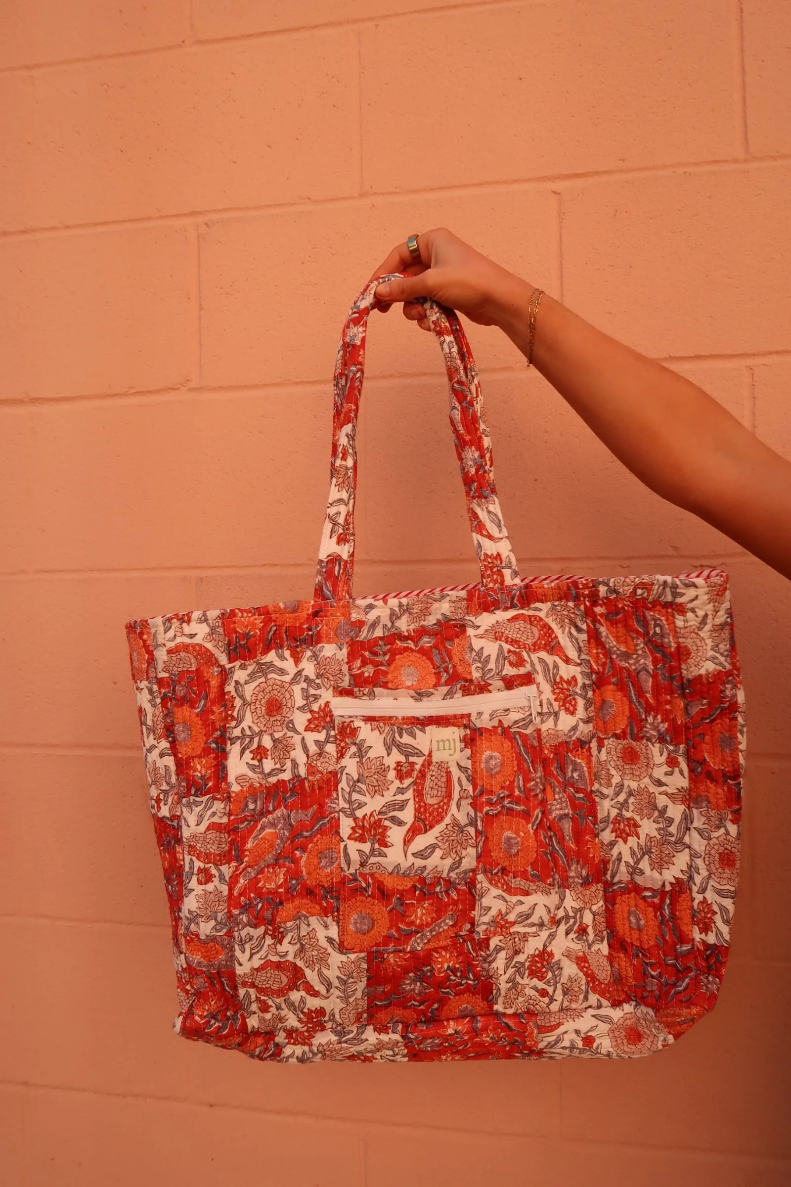 Faye Quilted Tote Bag