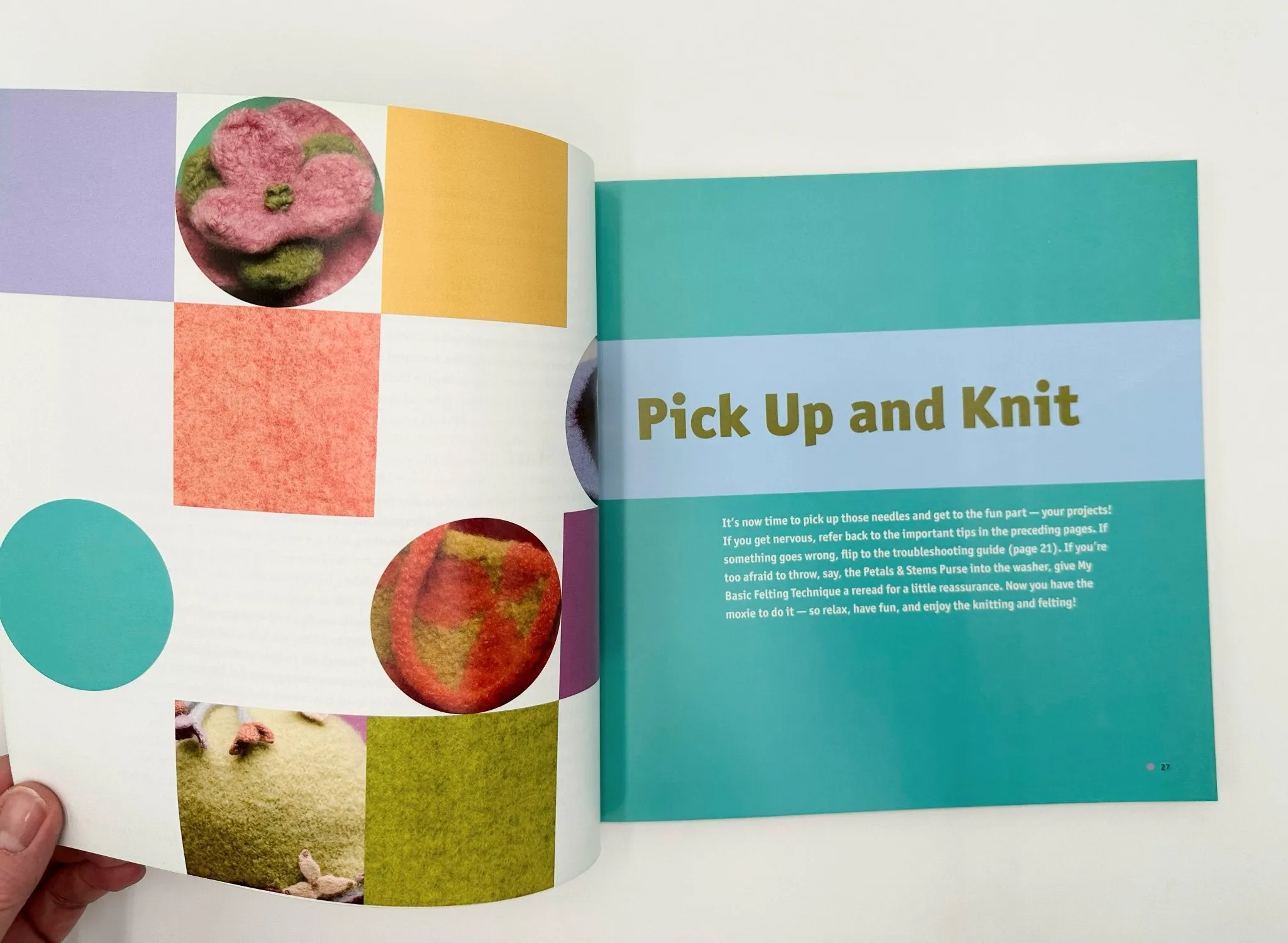 Felt It!  Book by Maggie Pace 20 Fun & Fabulous Projects to Knit and Felt