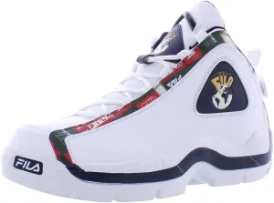 Fila Men's Grant Hill 2 Patchwork Basketball Shoes White/Fila Navy/Fila Red 9.5