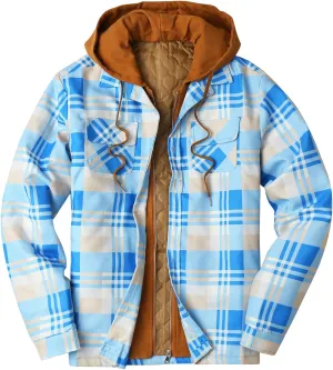 Flannel Jackets for Men Men's Button Down Regular Fit Long Sleeve Plaid Flannel Casual Shirts Men's Cotton Flannel Shirt