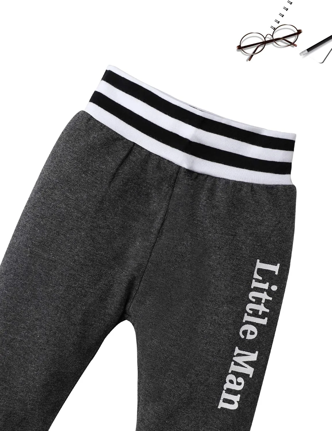 Fommy Newborn Baby Boy Clothes New to The Crew Letter Print Romper  Pants Hat 3PCS Outfit