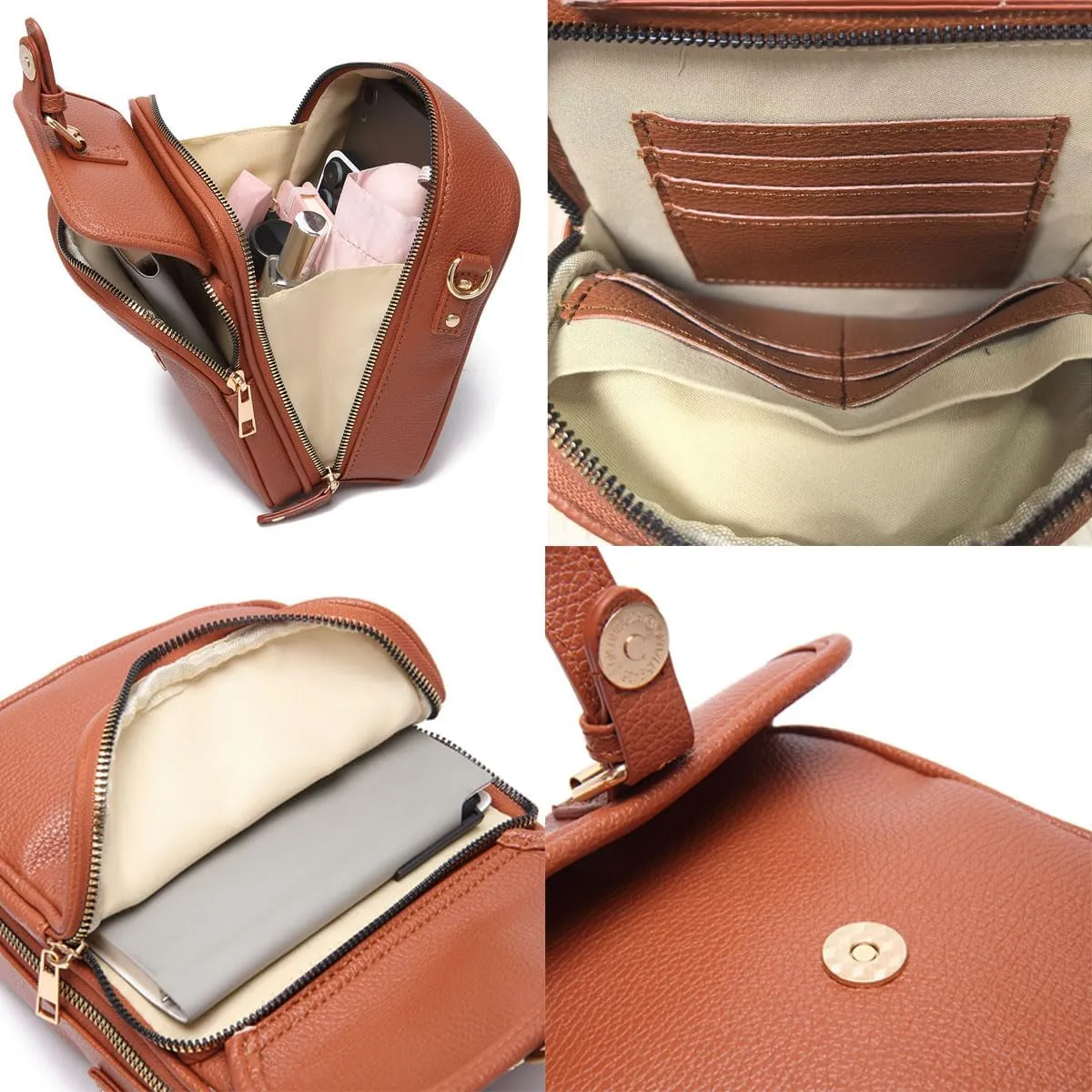 Forcipower Crossbody Bag, Collaboraten1 Urvashi Collaborateam Tojoyride Collaboration Anti Theft Leather Shoulder Bags