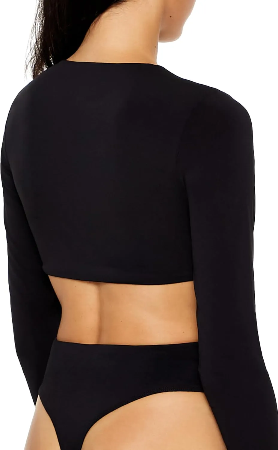 Forever 21 womens Knotted Cutout Bodysuit