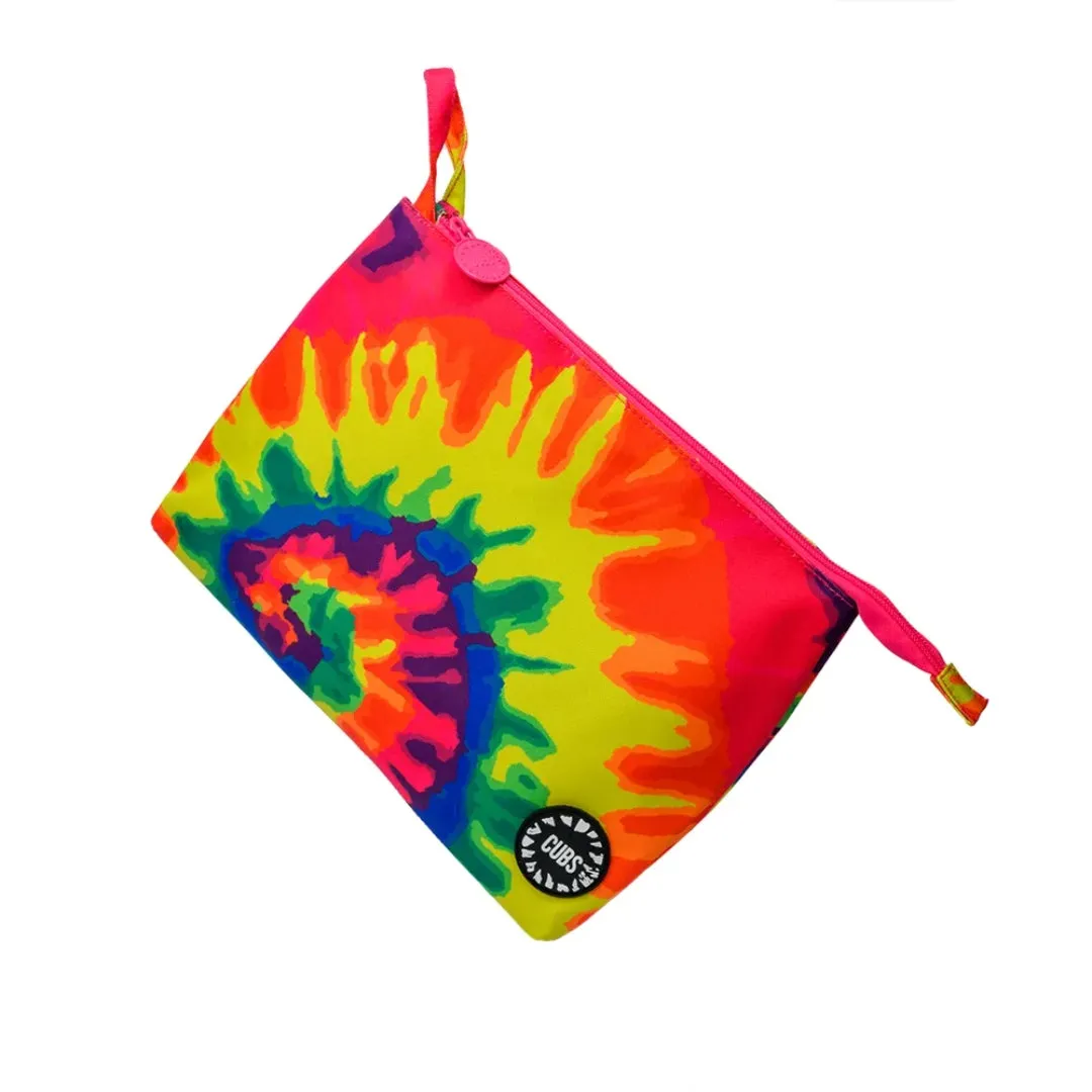 Fuchsia Tie Dye Large Pouch
