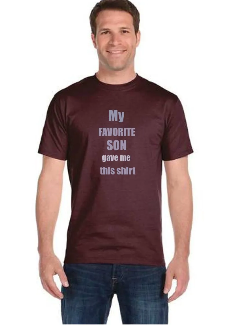 Funny Dad shirt Father shirt kids gift tshirt tee shirt t-shirt gift favorite kid sibling rivalry most popular best kid favorite kid best