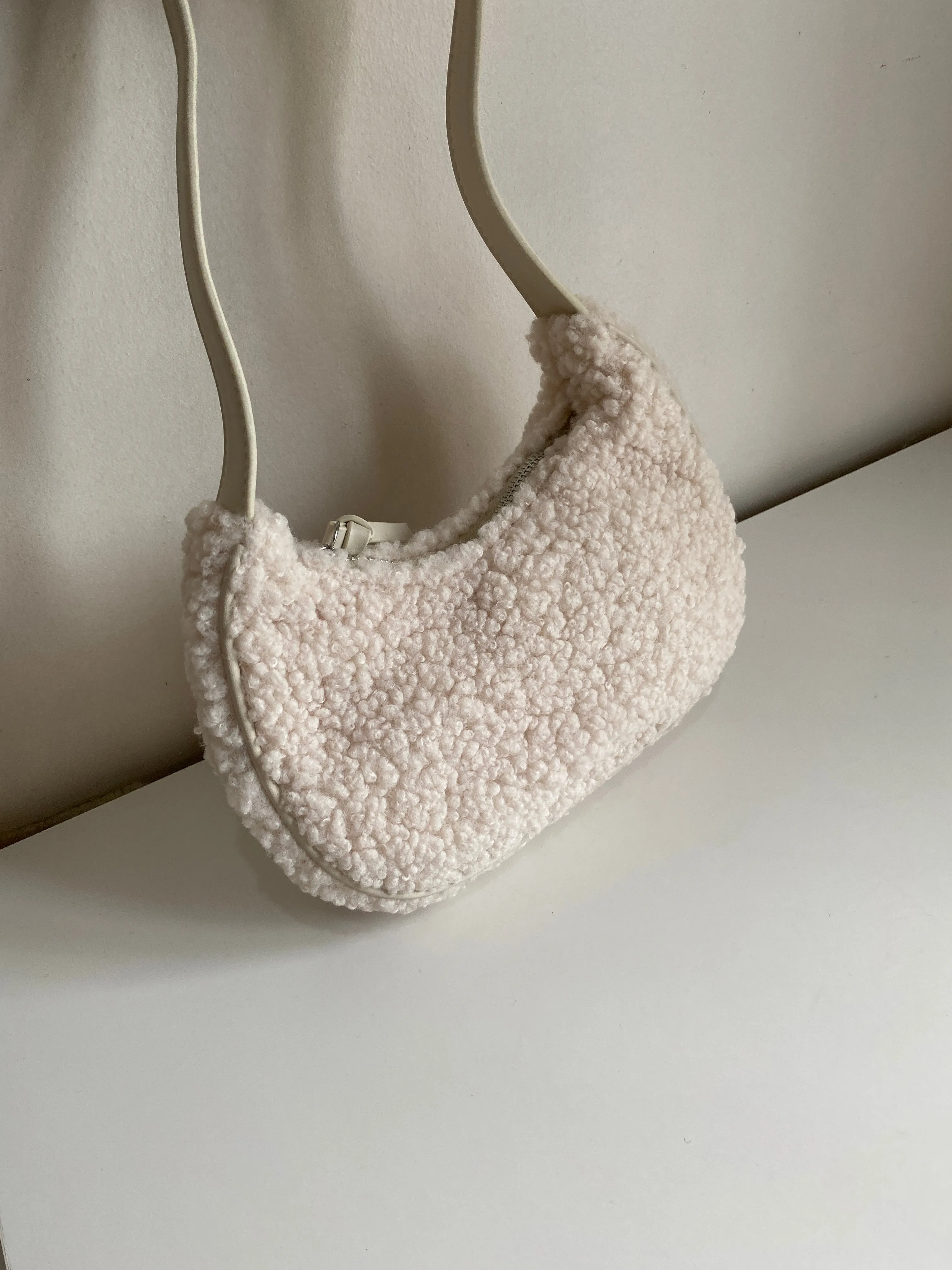 Fuzzy Baguette Bag - Alpine