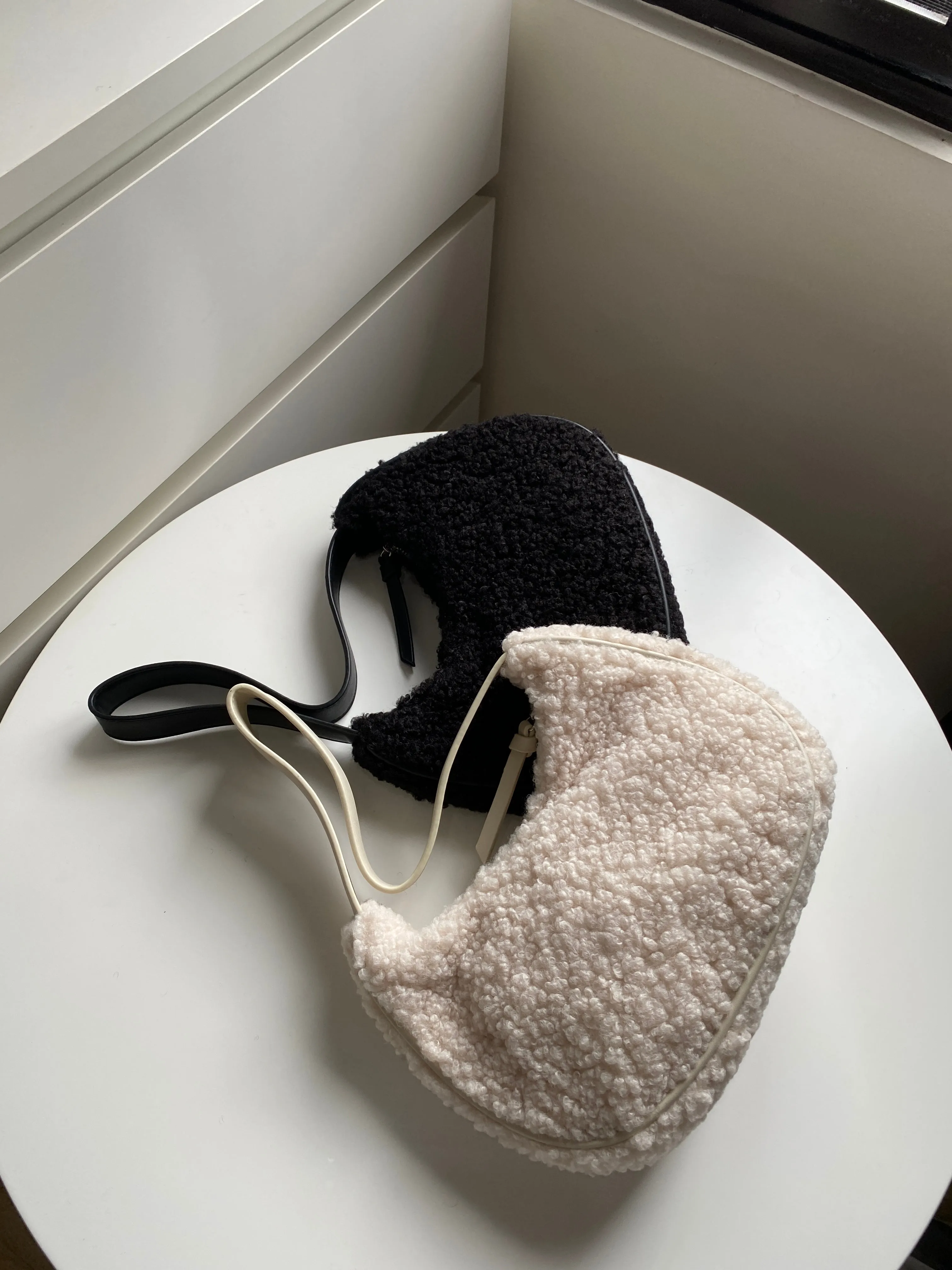 Fuzzy Baguette Bag - Alpine