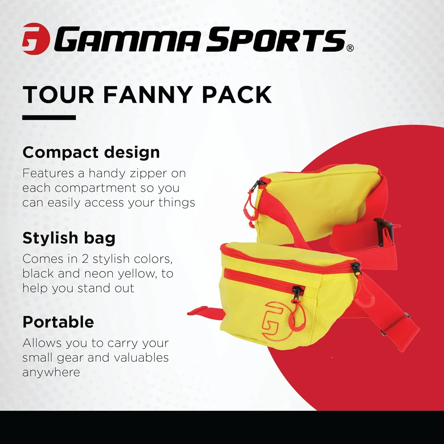 GAMMA Sports Pickleball & Racquet Bags, Sling Bag, Tote Bag, Tour Backpack, Fanny Pack, Adjustable Bags with Room for Paddles, Gear, Clothes, Water Bottles, Men/Women, Hit the Courts in Style!