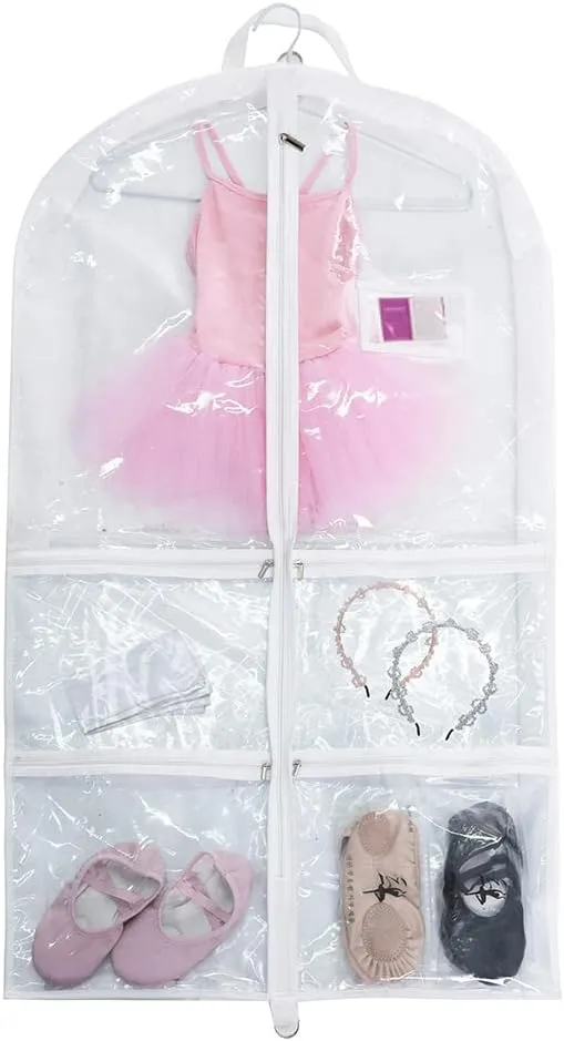 Garment Bag Dance Costume Bag Hanging Suit Bag for Dance Competitions/Travel/Storage Closet