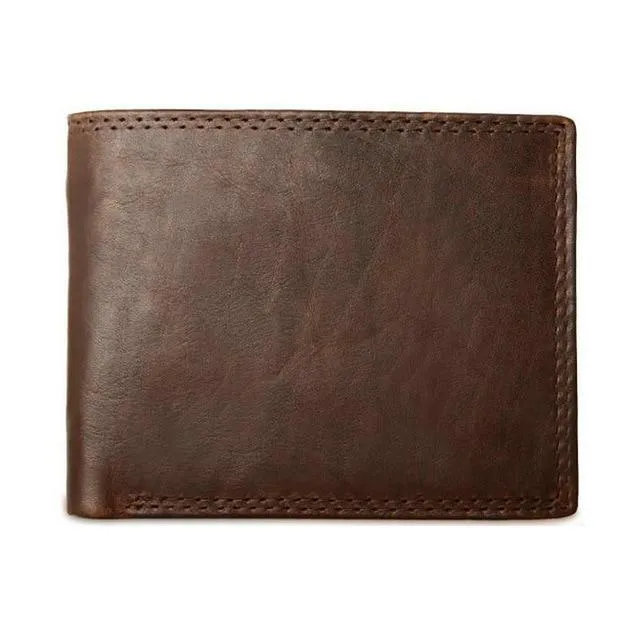GENODERN™ Classic Bi-Fold Genuine Leather Wallet