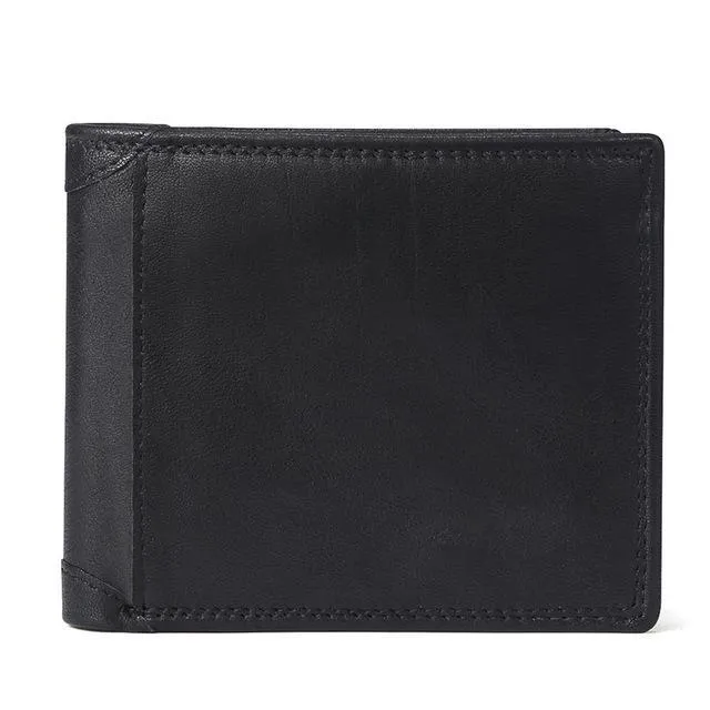 GENODERN™ Classic Bi-Fold Genuine Leather Wallet