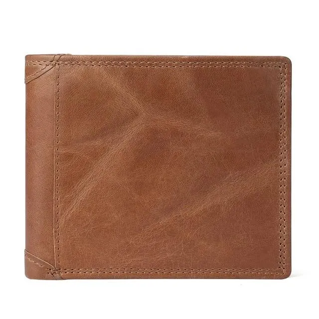 GENODERN™ Classic Bi-Fold Genuine Leather Wallet