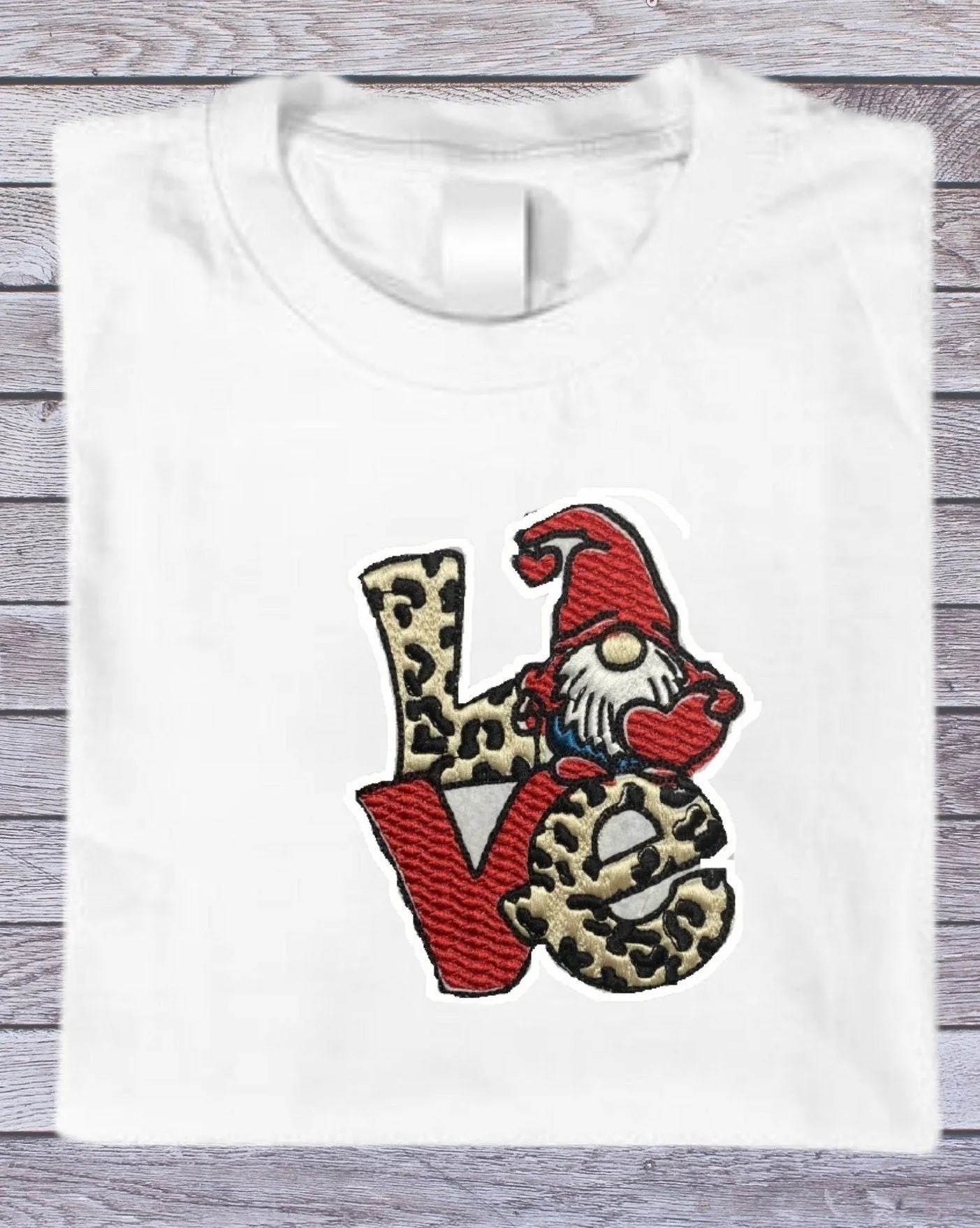 Gnome LOVE t-shirt hoodie sweatshirt  crewneck tshirt embroidered high quality hand made personalised gift detailed design