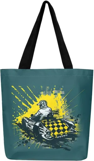 Gradient Swirl Canvas Tote Bag,Galaxy Tie Dye Travel Shopping Bag Bohemian Datura Mandala Circle Shoulder Bag
