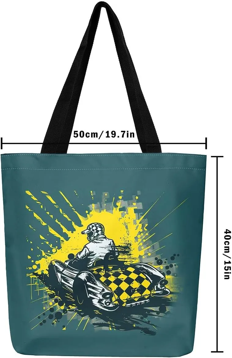 Gradient Swirl Canvas Tote Bag,Galaxy Tie Dye Travel Shopping Bag Bohemian Datura Mandala Circle Shoulder Bag