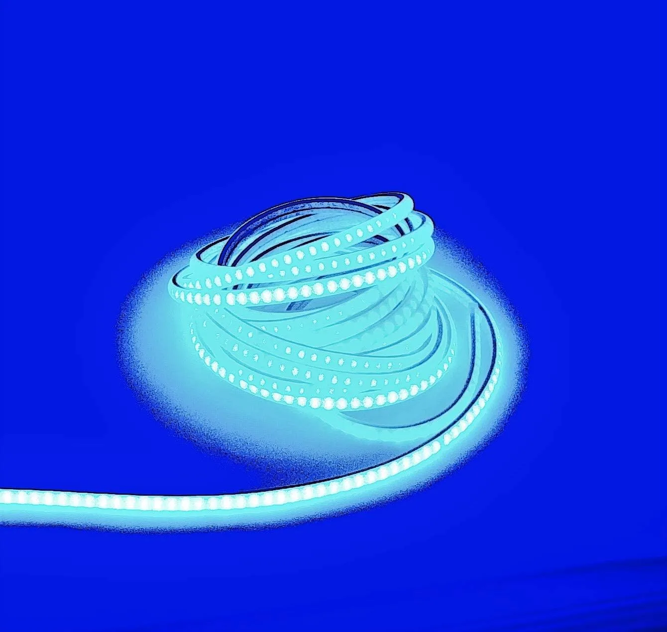 Green Blob Outdoors Pimp My Pontoon LED Under Deck LED Light Strip Kit, Neon Blue 5 Meter Strips Plus Neon Navigation Strips 2 Eech 19ft Strips Complete Kit