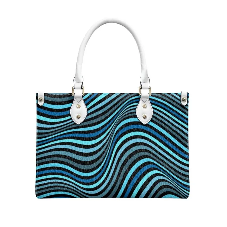 Groovy 70s Style handbag, Vintage Purse Style, Retro Handbag, Blue Stripe Handbag, Vintage handbag style, 70s inspired Bag