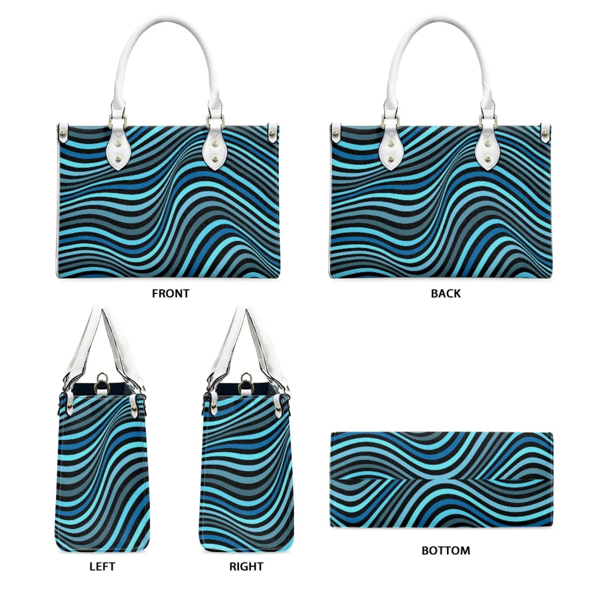 Groovy 70s Style handbag, Vintage Purse Style, Retro Handbag, Blue Stripe Handbag, Vintage handbag style, 70s inspired Bag