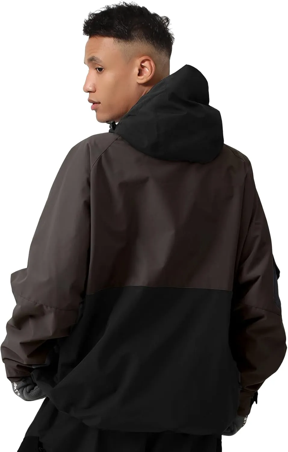 GSOU SNOW Mens Womens Ski Jacket Baggy Snowboard Coat Waterproof Insulated Snow Hoodie Loose Fit For Winter Outdoor Sports