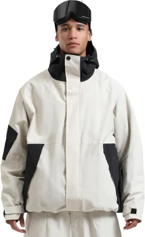 GSOU SNOW Mens Womens Ski Jacket Baggy Snowboard Coat Waterproof Insulated Snow Hoodie Loose Fit For Winter Outdoor Sports